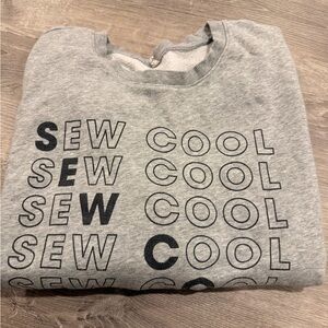 Sewing Down South “Sew Cool” Graphic Sweatshirt Grey XL